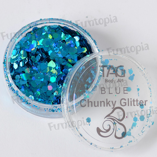 TAG Body Art Chunky Glitter 10g - Blue