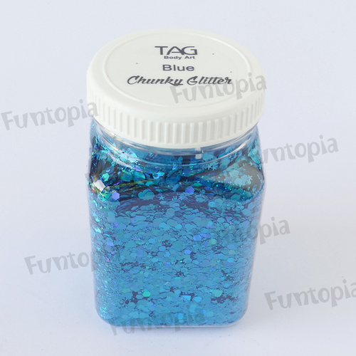 TAG Body Art Chunky Glitter Blue - 200g 