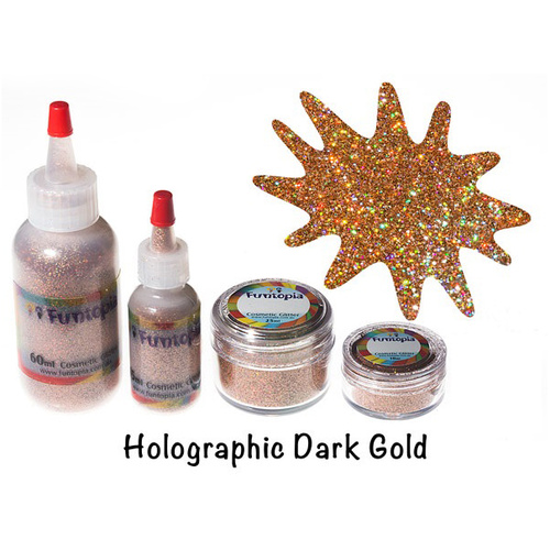 TAG Body Art Cosmetic Glitter - Holographic Dark Gold