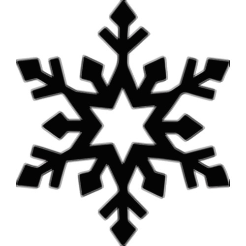 TAG Body Art Glitter Tattoo Stencil No. 162 Snowflake No.2 - 5pk