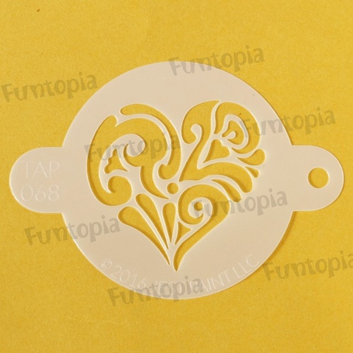 Tap Stencil 068 - Ornate Heart 