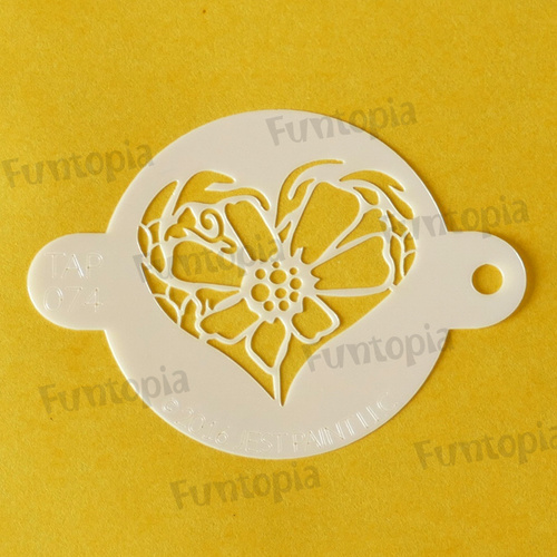 Tap Stencil 074 - Flower Heart