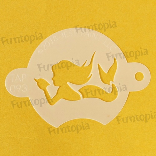 Tap Stencil 093 - Mermaid With Shell