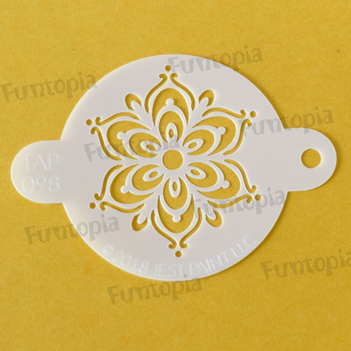 Tap Stencil 098 - Henna Fancy Flower