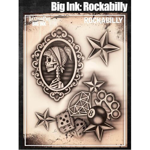 Wiser Tattoo Pro Big Ink Stencil - Rockabilly