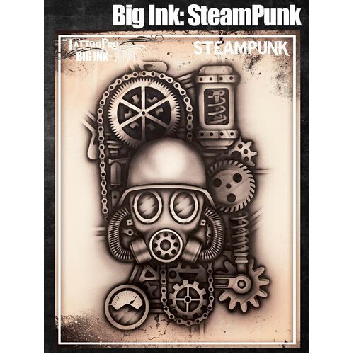 Wiser Tattoo Pro Big Ink Stencil - Steam Punk