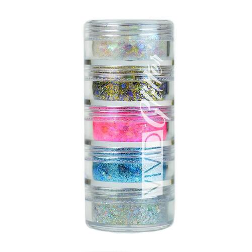Vivid Glitter - Loose Chunky Glitter 'Purity' Stack - 5 x 7.5g Jars