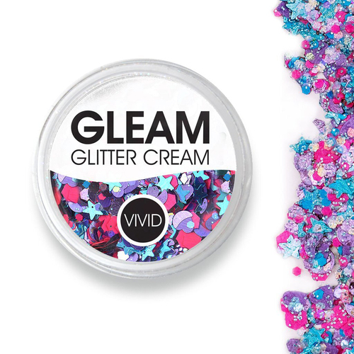 VIVID Glitter - Gleam Chunky Glitter Cream - Blazin Unicorn 25g Jar