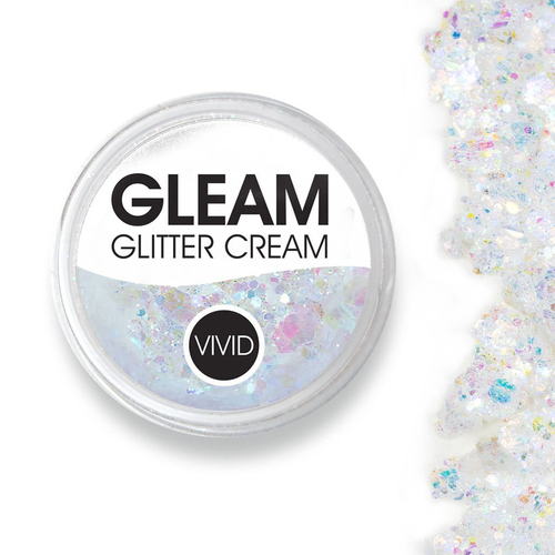 VIVID Glitter - Gleam Chunky Glitter Cream - Purity White Holographic 25g
